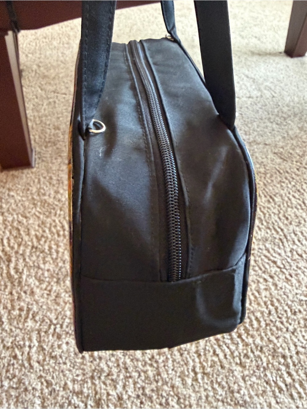 Vintage Y2K Frances Franscone Black Bag with Butterfly Motif - Picture 7 of 9